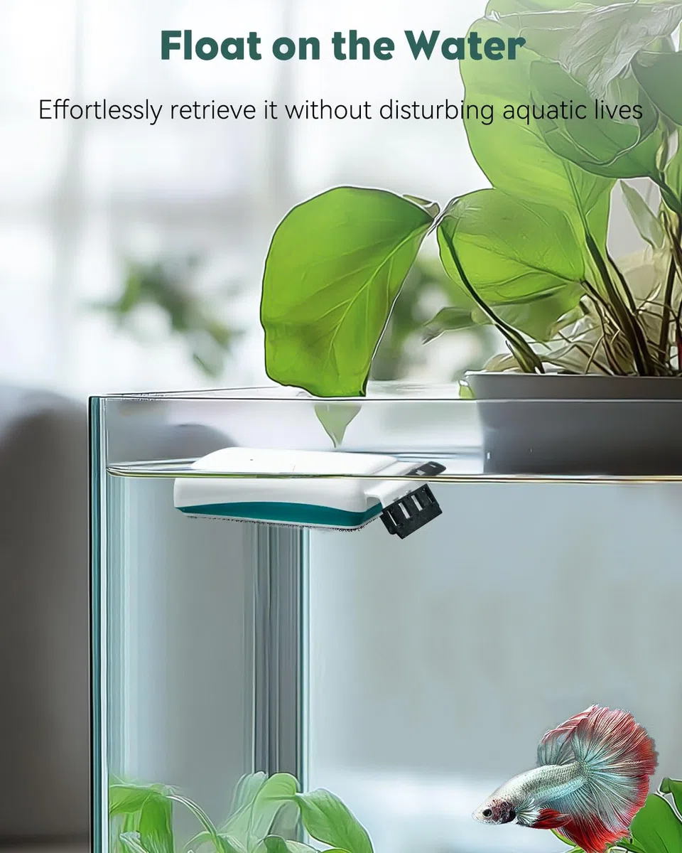 Pawfly Brosse magnétique puissante pour Le Nettoyage des Aquariums de Nettoyage de vitre magnétique avec 2 grattoirs Amovibles Outil de Nettoyage pour Verre de 0,65 à 1,3 cm d’épaisseur