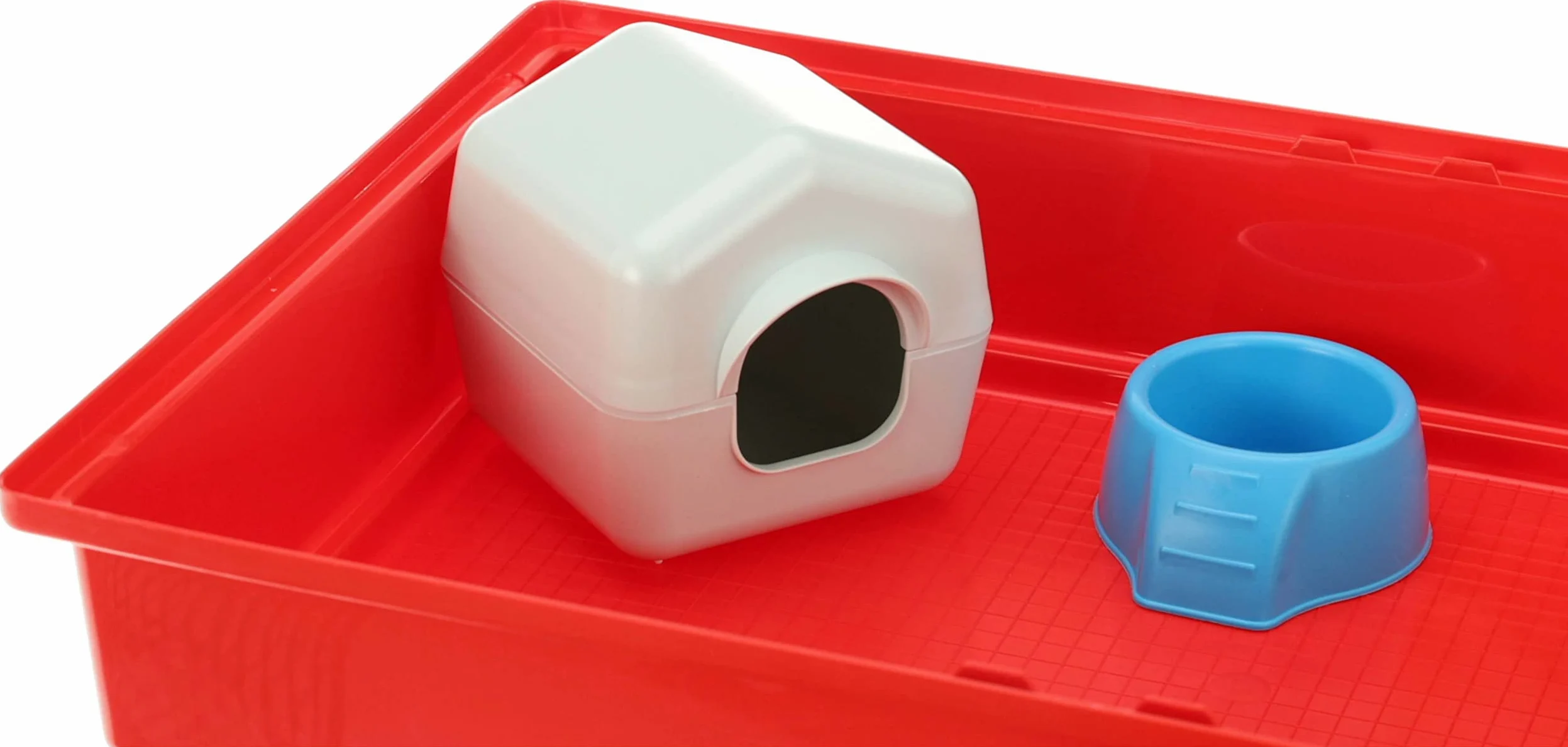 Ferplast Cage pour Hamsters Petits Rongeurs CRICETI 9,Cage Hamster en Plastique, Accessoires Inclus: Roue Hamster, Biberon, Maison Hamster, Mangeoire 46 x 29,5 x h 23 cm.