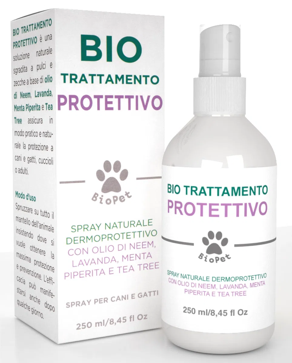 Bio PET Traitement de protection à l'huile de Neem 250 ml, Anti Moustique Chien
