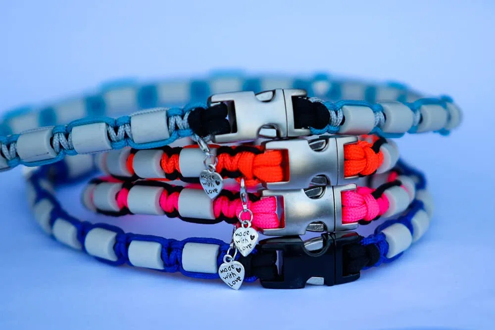 céramique EM - Collier paracord pour chien - coupe sur mesure - désormais possible avec prénom - veuillez prendre en compte le descriptif !