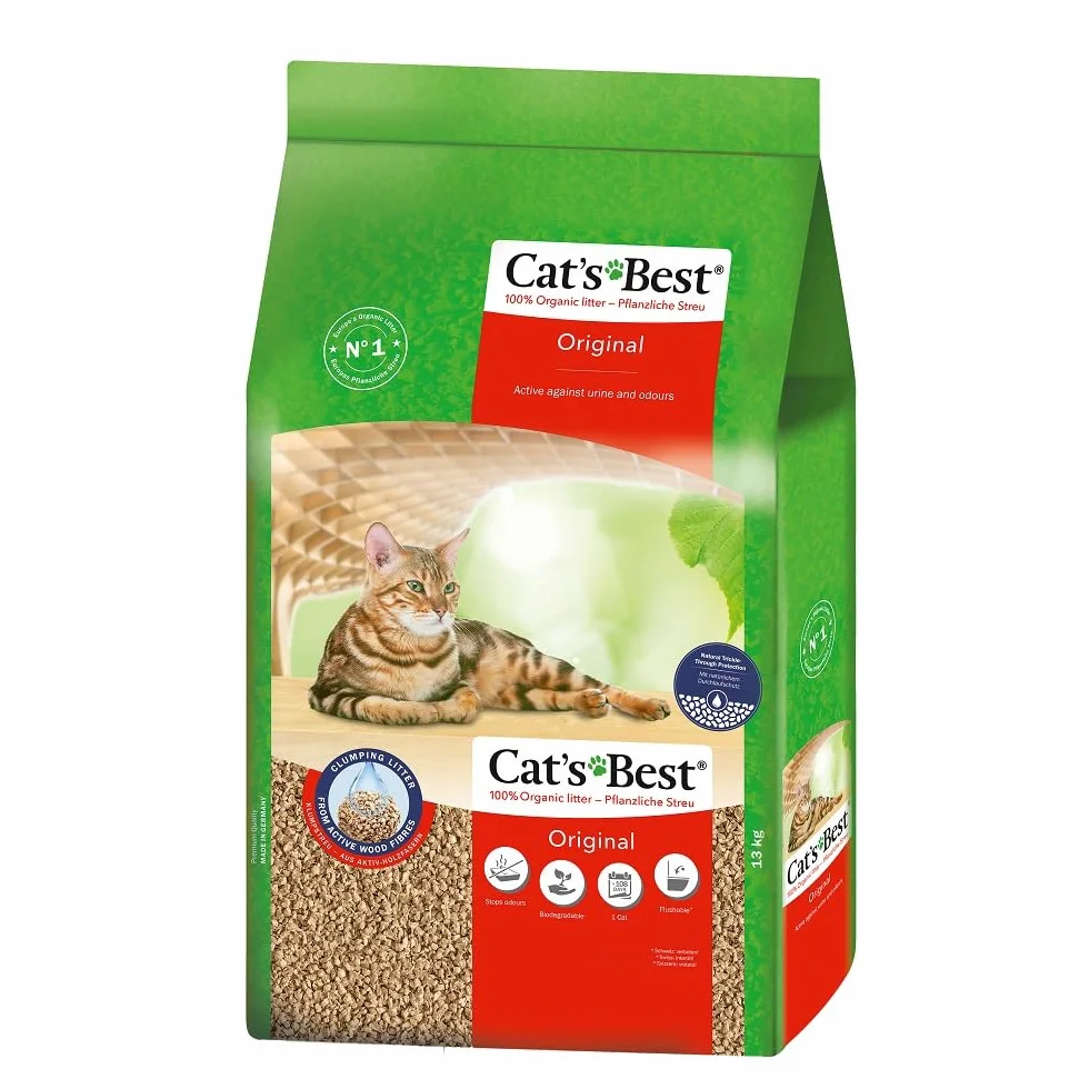 Cat's Best - Litière Végétale Original pour Chat - 40L