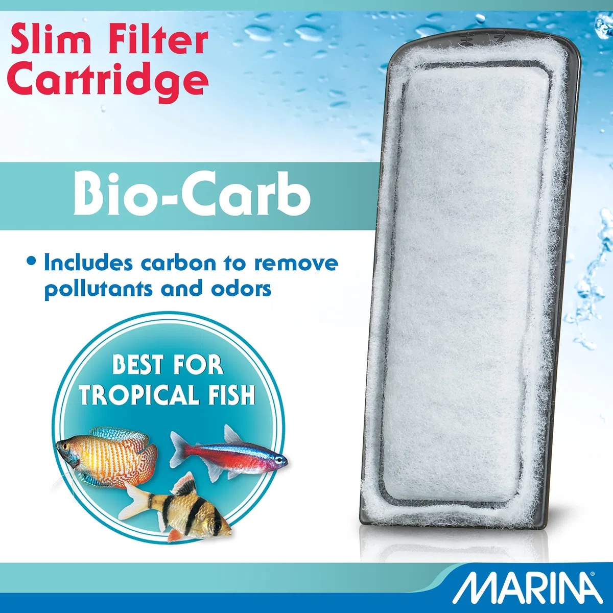 Marina Filtre pour Aquariophilie Cartouche Bio Card, 3 Unité (Lot de 1)