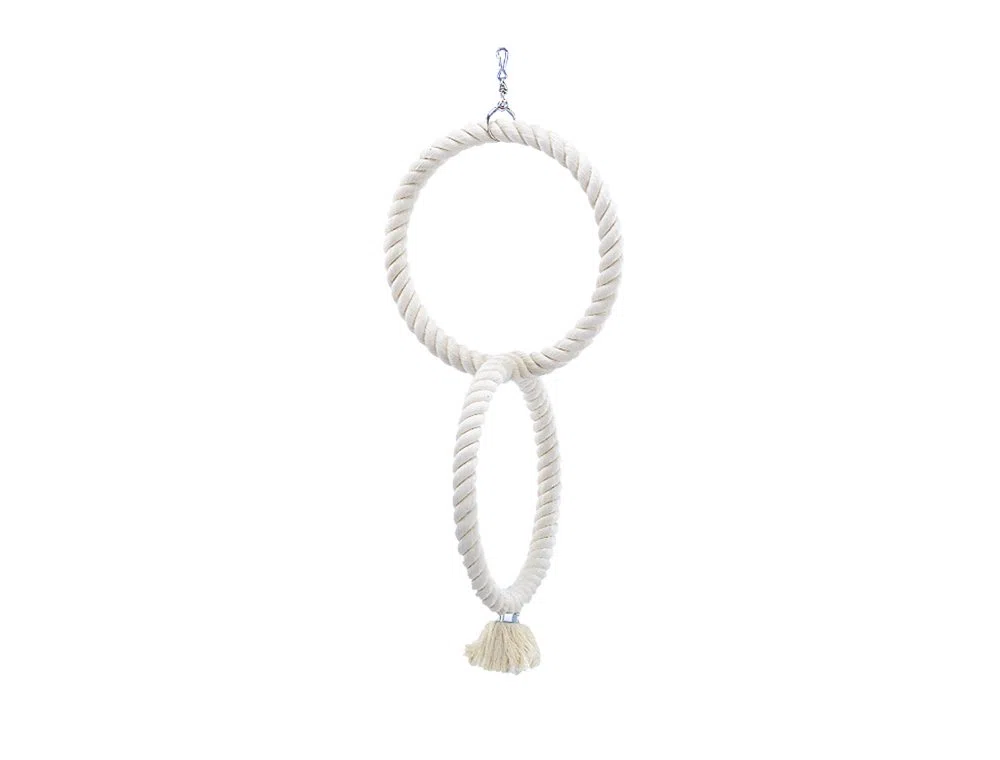 Nobby - 2 grands anneaux pour perroquet - Coton - Diamètre 74 cm