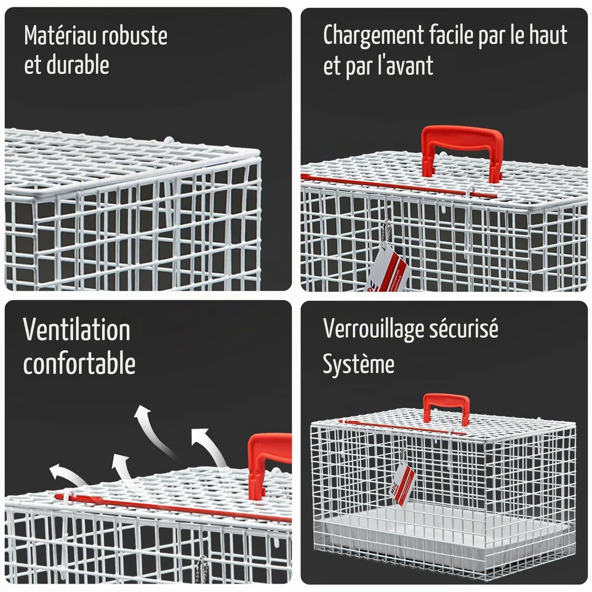 MDC Cage de transport métallique