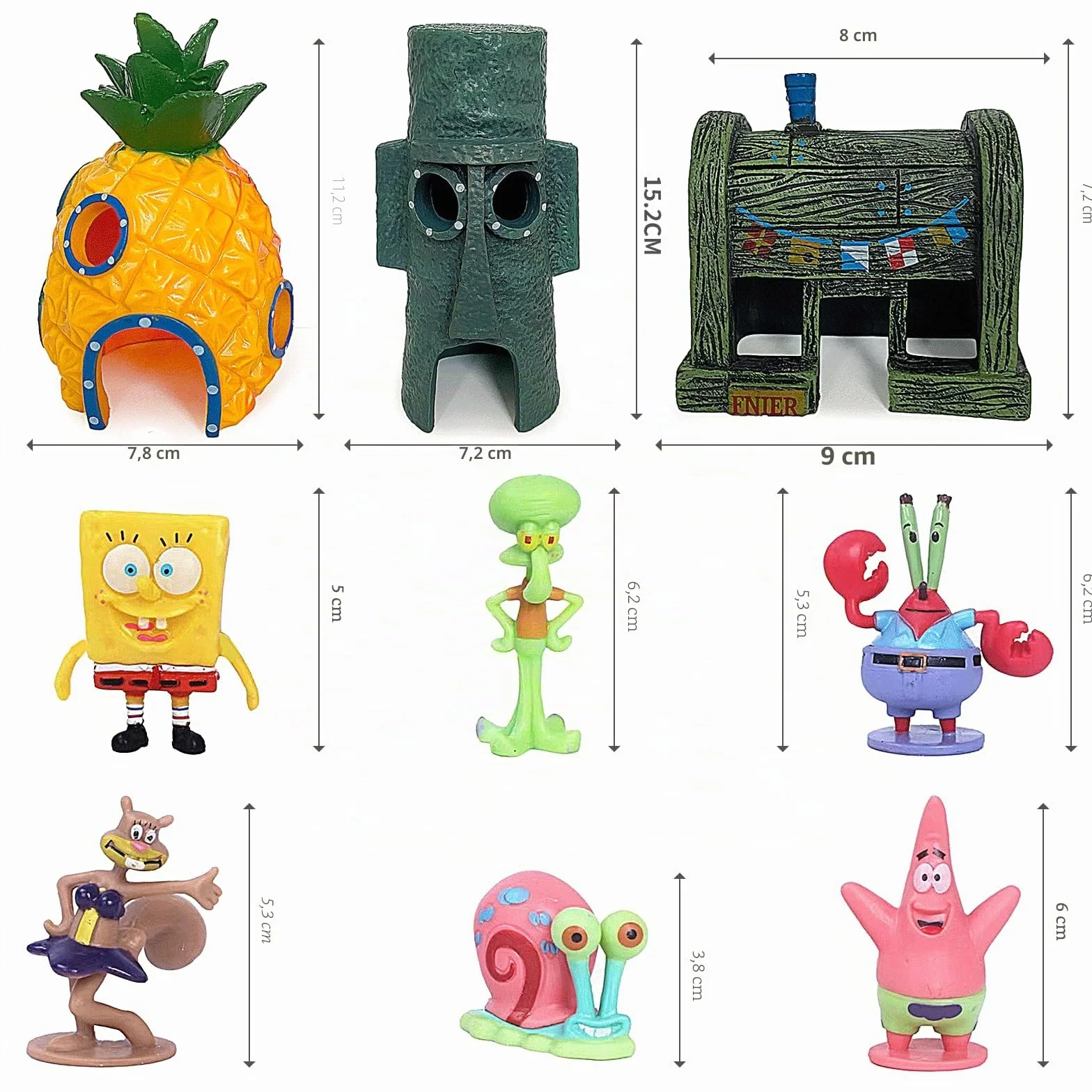 MeYuxg Décoration Aquarium, Ornement d'Aquarium, Résine Fish Tank Ornement Aquarium Ananas en Forme Accessoires de Réservoir de Poissons