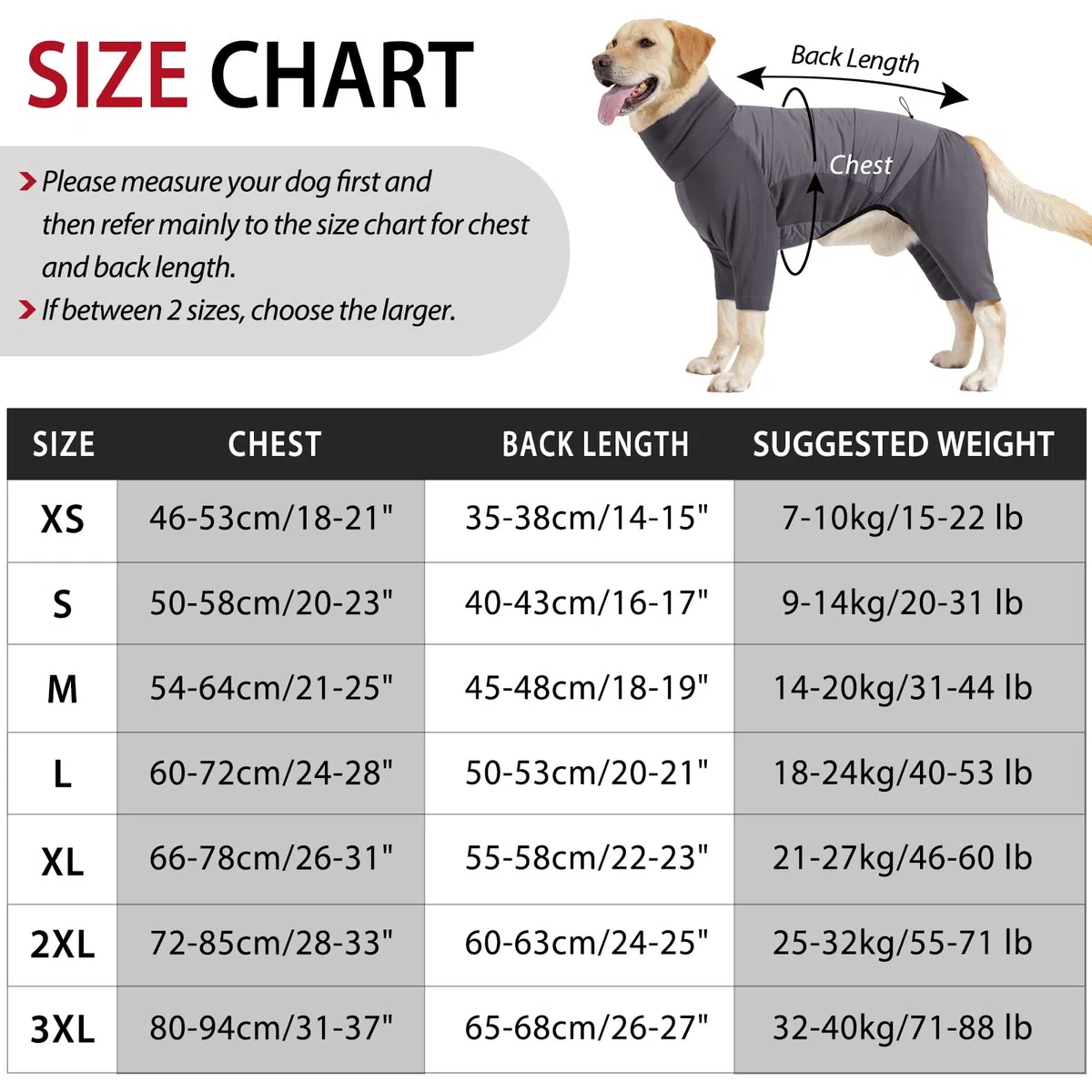 HEYWEAN Manteau Polaire pour Chien avec Jambes Pull d'hiver Pyjama pour Chiens Petite Moyen Grande Taille Combinaison intégrale Manteaux Chauds pour Chiens Pull Polaire Vêtements d'hiver Veste Chien