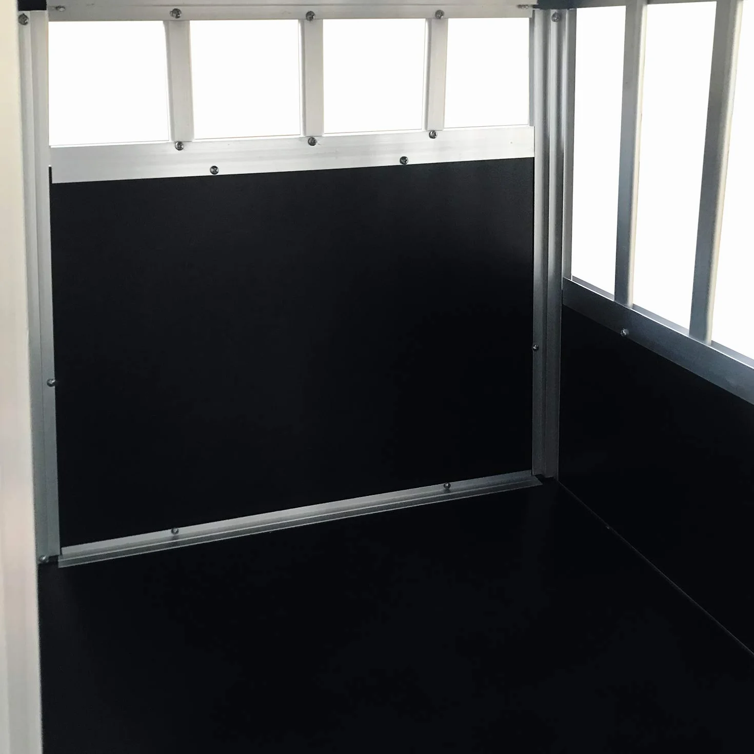 Defacto Cage de transport pour chien en aluminium - Cage de voyage pour voiture - Porte grillagée verrouillable - Caisse de transport pour animaux (noir, XXL) 95 x 85 x 69 cm