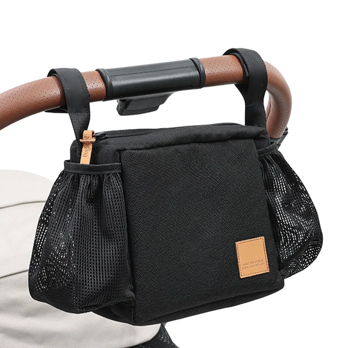 Organisateur de poussette pour animaux | Grande capacité, fermeture à glissière anti-dérapante, pochette de voyage pour chiot | Sac de poussette pour chiot - Pour maison intérieur extérieur camping pi