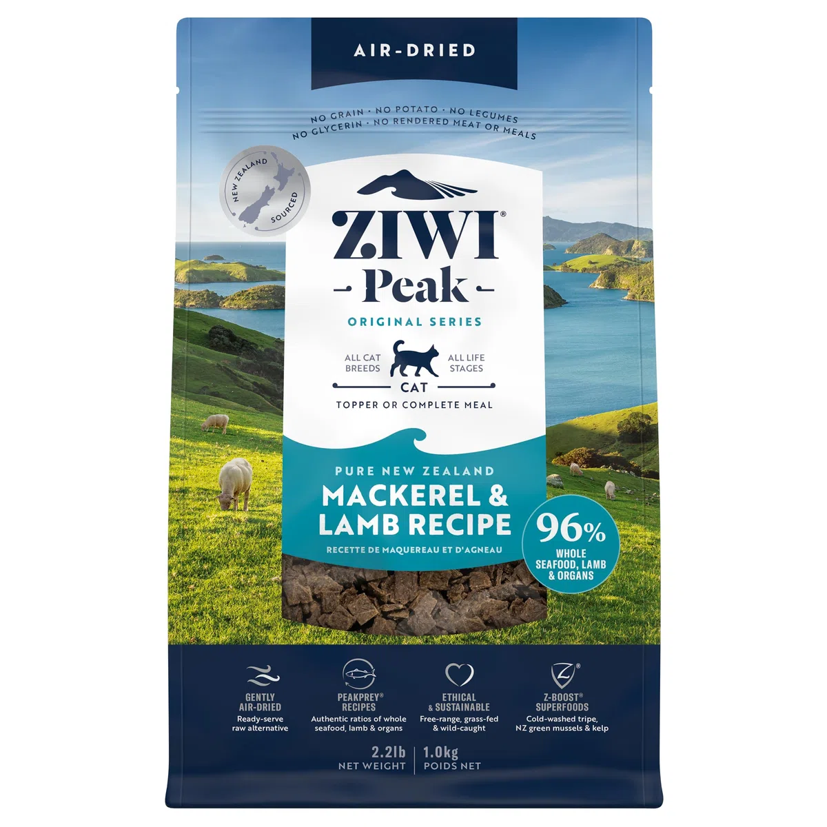 Ziwi Peak Aliment déshydraté pour Chat, goût Cheval et Agneau - 1000 g