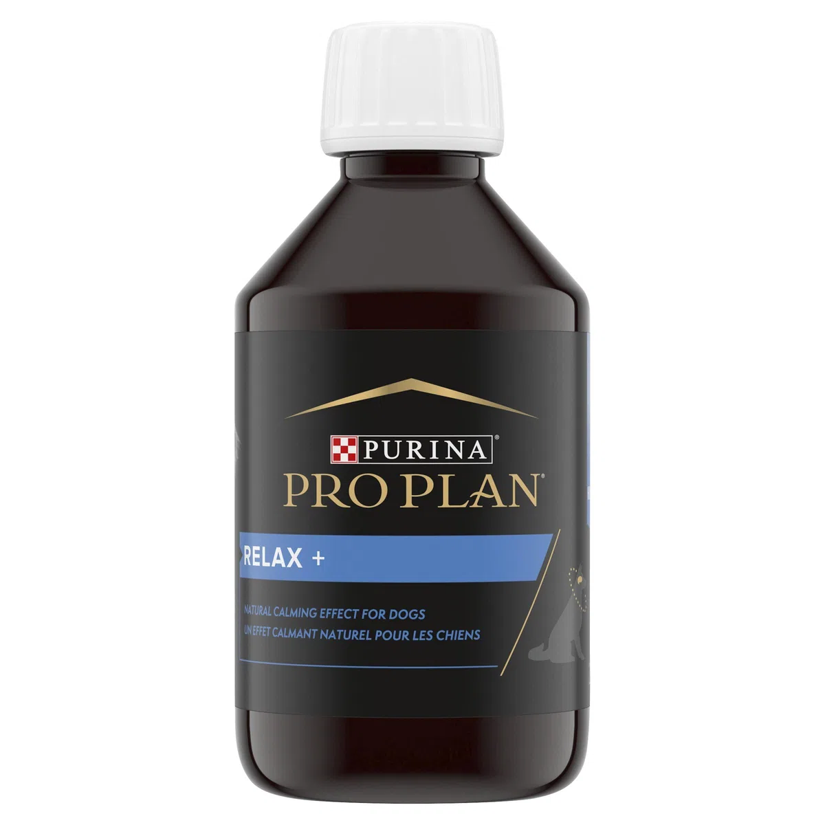 PURINA PRO PLAN | Relax+ | Chien | Aliment complémentaire pour Chien Adulte | Apaise et calme les comportements excessifs, préserve un état émotionnel positif| Huile | Bouteille de 250ml