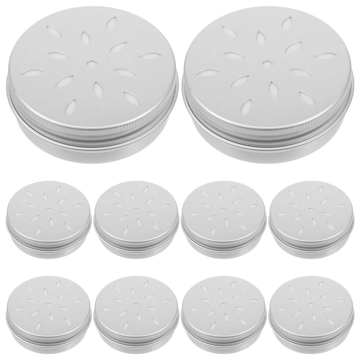 Angoily Lot de 10 Boîtes De Dressage D'Odeurs pour Chiens 2.68X2.68X0.98 Pouces Boîtes en Aluminium avec Couvercles À Trous pour Entraînement Olfactif Et Recherche Canine