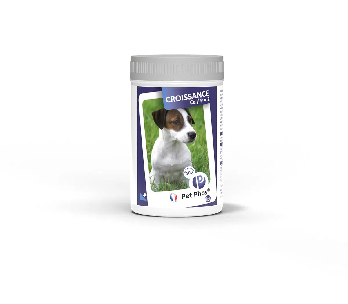 Pet-Phos Canin Croissance Ca/P=2-1 Boite de 100 comprimes complement Croissance