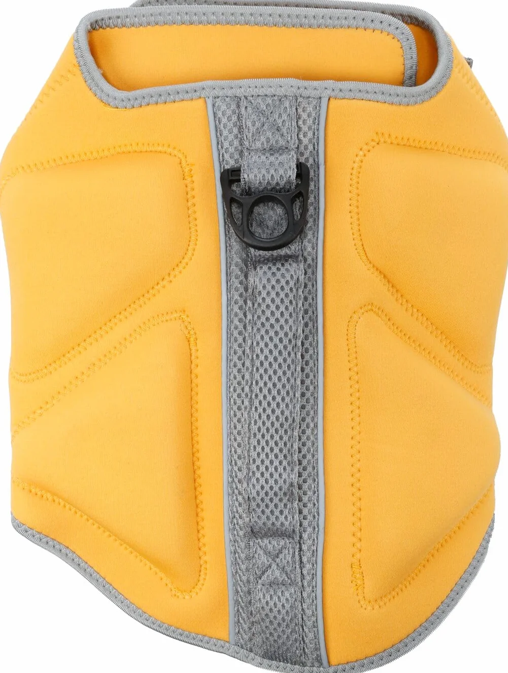 Gilet de Sauvetage Chien - Flamingo Swimmy Jaune - XS A:22 cm B:30-34 cm C:43-49 cm - Polyester - Mousse EPE - réglable - Bandes réfléchissantes - Anneau pour Laisse