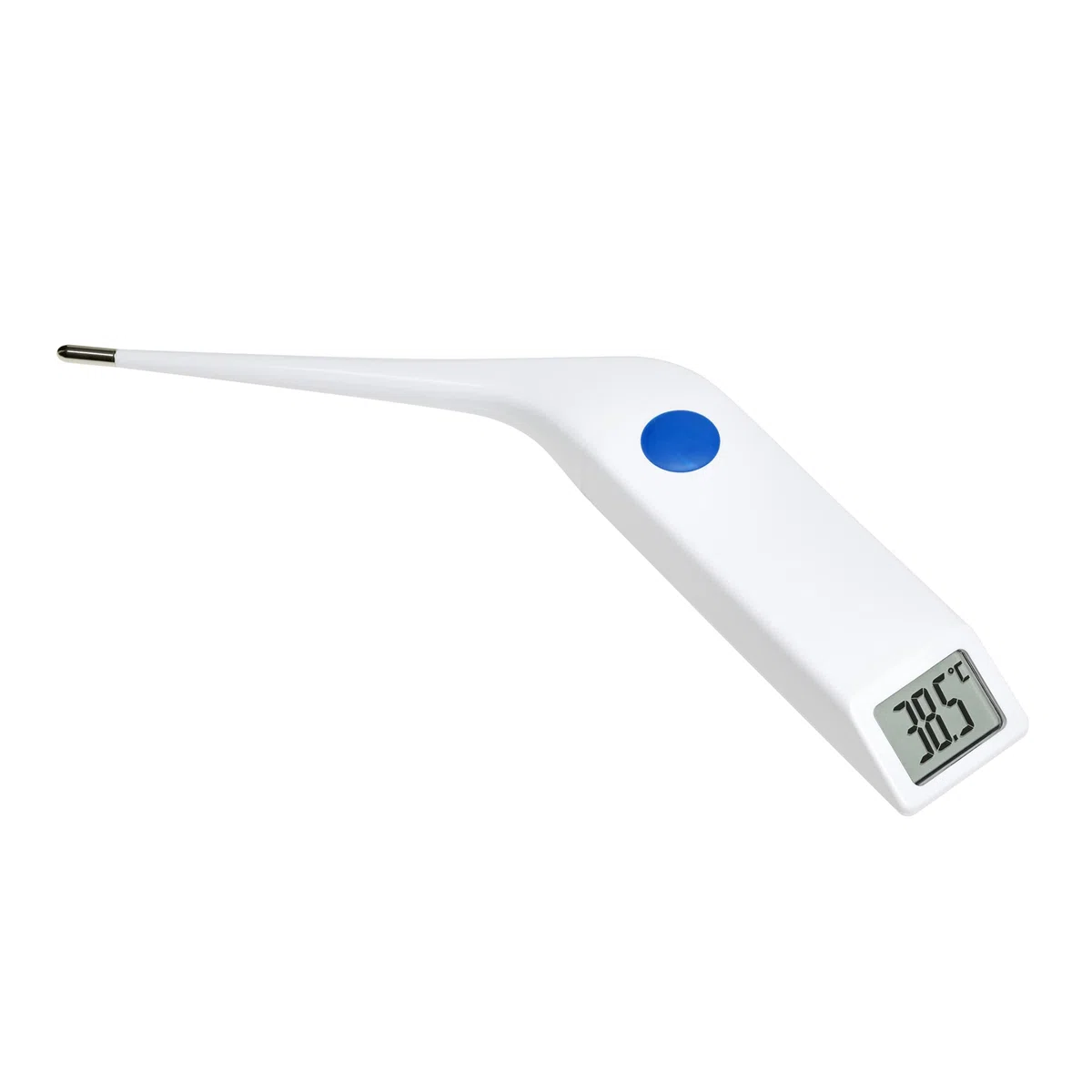 TFA Dostmann Thermomètre vétérinaire numérique VET 112, 15.2019, pour la mesure de la fièvre chez les grands animaux, étanche IP67, avec mémoire des valeurs mesurées, blanc