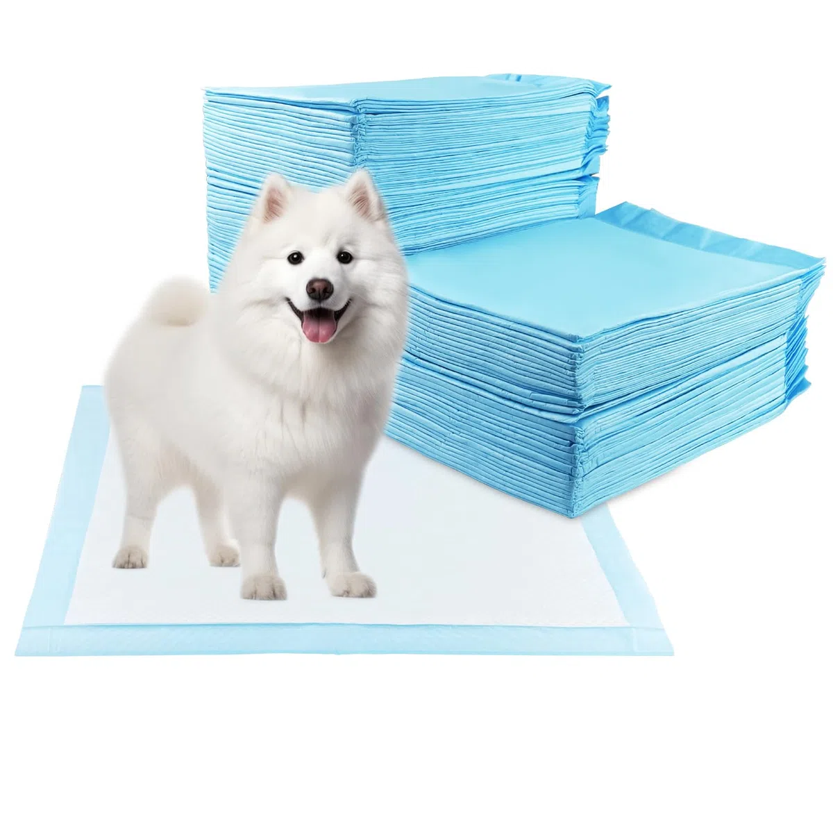 60 Pièces Alaise pour Chien, 60 x 90cm Alese Chiot, Tapis Absorbant Chien, Apprentissage de la Propreté Anti-Fuite Résistante Impermeable, Alese Jetable Séchage Rapide